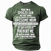 cheap Men&#039;s Funny T shirts-Men&#039;s Funny Slang T Shirt Short Sleeve T shirt 3D Print Crew Neck Shirt Fashion Daily Street Daily Black Blue Green Summer Spring Clothing Apparel S M L XL XXL XXXL