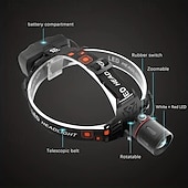 Χαμηλού Κόστους Φώτα κεφαλής-2 σε 1 usb επαναφορτιζόμενο κόκκινο  &amp; λευκό φως προβολέα τακτικά κυνηγετικά φώτα κεφαλής για κυνήγι  &amp; κατασκήνωση