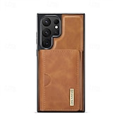 baratos Capa Samsung-Capa de Telefone para Samsung Galaxy S24 Ultra Plus S24 FE S23 Ultra Plus S22 Plus Ultra S21 Ultra S25 Capa Traseira com Suporte Magnético Carregamento Sem Fio Retro TPU PC