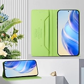 お買い得  iPhone用ケース-iPhone 16e用の電話ケース iPhone 16 Pro Max Plus iPhone 15 Pro Max Plus iPhone 14 13 12 11 Pro Max Plus Mini フリップカバー スタンドホルダー 磁石サポート ワイヤレス充電 レトロ TPU PUレザー