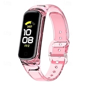 baratos Pulseiras de relógio Samsung-Pulseiras de Relógio para Samsung Galaxy Fit 2 SM-R220 Silicone Substituição Alça Ajustável Pulseira Esportiva Pulseira