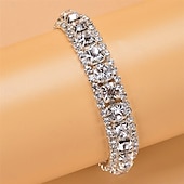 levne Jedinečné náramky-Dámské Široké náramky Ozdobný Šťastný Módní stylové Slitina Náramek šperky Stříbrná Pro Párty