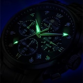 cheap Quartz Watches-New Olevs Brand Stainless Steel Band Men&#039;S Business Watch Calendar Luminous Chronograph Multifunction Simple Leisure Quartz Watch Fashion Waterproof Sports Men&#039;S Wristwatch