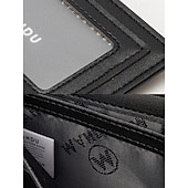 זול ארנקים-ארנק rfid חוסם דמוי עור דו-פיפול לגברים, עיצוב דק ומסוגנן לשימוש מזדמן ויומיומי שחור כחול אפור