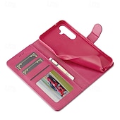 お買い得  サムスン用ケース-Samsung Galaxy S24 S24 Ultra Plus S24 FE S23 S22 S21 S20 Ultra Plus FE S25 Ultra用のスタンドホルダー、マグネットカードスロット、レトロTPU PUレザーのフリップカバー