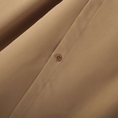 levne pánské neformální košile-Pánské Košile Letní košile Košile pro volný čas Plážová košile Košile na knoflíky Černá Bílá Khaki Dlouhý rukáv Bez vzoru Klopa Dovolená Havajské Tlačítko dolů Oblečení Polyester Módní Na běžn