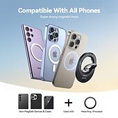 preiswerte Handy-Halter-Telefonringhalter drehbar Magnetisch Fingerständer Telefonhalter für B¨¹ro Tisch Kopfteil Kompatibel mit Alles Handy Handy-Zubehör