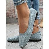 baratos Sapatilhas de mulher-sapatilhas femininas azuis de malha com palmilha acolchoada - sapatos confortáveis e elegantes para o trabalho e uso diário