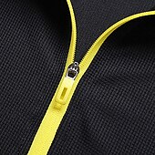 economico Cime-Per uomo maglietta T-shirt da escursione Manica lunga Chiusura lampo quarto Maglietta Maglietta con muscoli Maglietta elasticizzata per bodybuilding Esterno Asciugatura rapida Allenarsi Morbido