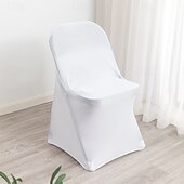 baratos Capa para Cadeira de Jantar-capas para cadeiras de casamento capas elásticas de ajuste universal com cobertura total, perfeitas para casamentos, banquetes e eventos, duráveis e resistentes a rugas, adicionam elegância e estilo a