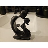 abordables Statues-Statue de couple en résine s&#039;embrassant, artisanat artistique pour la décoration de la maison, du salon, du bureau, du café, polyvalente pour l&#039;intérieur &amp;ornement d&#039;entrée de table d&#039;extérieur pour