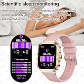olcso Okosórák-hk82 divat női okos karóra amoled HD képernyő bluetooth hívó karszalag lány sport fitness tracker női okosóra