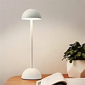 preiswerte Tischlampen-Pilz-Schreibtischlampe aus Metall, kabellose USB-Ladefunktion, Touch-Nachttisch-Lichtleiste, Atmosphärenlampe, Leuchte für Wohnzimmer, Schlafzimmer, 1 Stk.