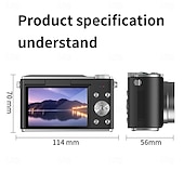 baratos Câmaras, Fotografia &amp; Vídeo-câmera digital retrô fashion de 64 megapixels 4k hd lente cmos hd câmera de tiro grande angular