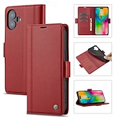 abordables Coques iPhone-téléphone Coque Pour iPhone 16 Pro Max Plus iPhone 15 Pro Max Plus iPhone 14 13 12 11 Pro Max Plus Mini Couvercle rabattable Avec Support Fente pour carte Antichoc Rétro TPU faux cuir