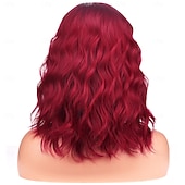 abordables Perruques Synthétiques Sans Bonnet-perruques pour femmes perruque courte bouclée ondulée filles perruque de cheveux synthétiques résistants à la chaleur pour une fête cosplay ou un usage quotidien
