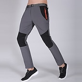 preiswerte Unterteile-Damen Wanderhose Wanderhosen Patchwork Sommer Außen Regular Fit Windundurchlässig Atmungsaktiv Schnelltrocknend Leichtgewichtig Unten Weiß Dunkelgrau Elastan Jagd Angeln Klettern M L XL XXL