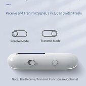 abordables Kit de Bluetooth/manos libres para coche-Receptor Bluetooth 5.0 para automóvil, adaptador auxiliar Bluetooth con cancelación de ruido, receptor de música Bluetooth para estéreo doméstico/auriculares con cable/llamadas manos libres, duración