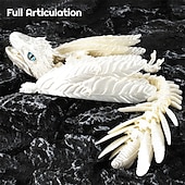 economico Giochi innovativi-drago wyvern piumato drago stampato in 3d drago articolato drago irrequieto giocattoli stampati in 3d animale domestico da tavolo