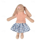 cheap Dolls-Waldorf Doll Accessories Handmade Soft Bunny Girl Accompany Rag Dolls Birthday Gift Knitted Doll Cute Girls Plush Doll Stuffed Toy Personalized Woven Doll Kit
