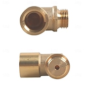 זול כלי תיקון לרכב-m18 x 1.5 חיישן חמצן מאריך מתאם מאריך 90 מעלות פליז מתאם מאריך חיישן חמצן בזווית