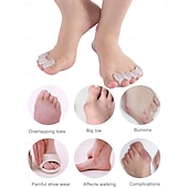 economico Bretelle &amp; Supporti-2 paia di separatori per dita dei piedi, distanziatori per dita dei piedi per donne e uomini per correggere l&#039;alluce valgo, alleviare il dolore ai piedi, allineamento del piede, raddrizzatori per dita