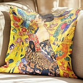 billige Folk stil-1 sett med 5 stk kastepute dekker moderne dekorativ kast putevar pute tilfelle for rom soverom sovesofa bil, 18 * 18 tommer 45 * 45 cm