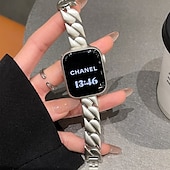 זול להקות Apple Watch-סולו לופ מותאם ל רצועת השעון של Apple Watch 38 מ&quot;מ 40 מ&quot;מ 41 מ&quot;מ 42 מ&quot;מ 44 מ&quot;מ 45 מ&quot;מ 49 מ&quot;מ נשים סגסוגת רצועת שעון חלופית ל iwatch Ultra 2 Series 9 8 7 SE 6 5 4 3 2 1