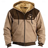 baratos moletom masculino de lã-Homens Cowboy Tosão Moletons Moletom Moletom Moletom com capuz Com Capuz Moda Impressão 3D Férias Esportes Streetwear Marron Verde Com Cordão Outono Inverno Designer
