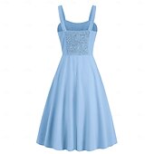 preiswerte Kleider-Elegant Klassisch 1950er Kleid A-Linie Damen Valentinstag Veranstaltung / Fest Date Teegesellschaft Erwachsene Kleid Frühling &amp; Sommer