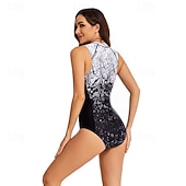 preiswerte One Pieces Rash Guards-Damen Anti UV Shirt Badeanzug Bademode Bedruckt Frontreißverschluss Spandex UV-Sonnenschutz UPF50+ Schnelltrocknend Ärmellos Bodysuit Badeanzug Surfen Strand Wassersport Sommer