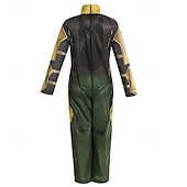 baratos Trajes para meninos-Ragnarök Loki Roupa Ocasiões Especiais Fatos de Corpo Trajes temáticos de filmes e séries Cosplay filme for Para Meninos Crianças Dia Das Bruxas Carnaval Espetáculo Festa Palco