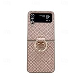 Χαμηλού Κόστους Samsung Θήκη-τηλέφωνο tok Για Samsung Galaxy Z Flip 6 Z Flip 5 Z Flip 4 Πίσω Κάλυμμα Δαχτυλίδι πόρπη Ανθεκτική σε πτώσεις Ρετρό PC