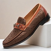 economico Mocassini in pelle premium-Per uomo Mocassini e Slip-Ons Mocassini Classici Di pelle Pelle Traspirante Comodo Antiscivolo Mocassino Vinaccia Blu Marrone Autunno Inverno