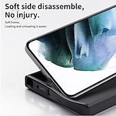 cheap Samsung Cases-Phone Case For Samsung Galaxy S24 S24 Ultra Plus S23 S23 Ultra S25 Ultra Back Cover with Stand Holder Magnetic Support Wireless Charging Retro TPU PC
