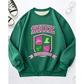 preiswerte Jungen 3D Vision &amp; Geometrie-Jungen Mädchen 3D Graphic Buchstabe Kapuzenpullover Langarm Herbst Winter Modisch Basic kinderkleidung 5-12 Jahre Rundhalsausschnitt Outdoor Casual Täglich Regular Fit