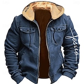 abordables sweat à capuche en polaire pour hommes-Homme Croix Toison Sweats à Capuche Sweat à capuche Sweat à capuche Capuche Mode 3D effet Vacances Chasse Bleu Marron Zippé Poche Automne Hiver Designer