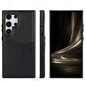 halpa Samsung-kotelot-Puhelinlokero Samsung Galaxy S24 Ultra S24 Plus S24 S24 FE S23 S23 Ultra S23 Plus S22 S22 Plus Ultra A55 5G takakansi korttipaikka iskuja kestävä retro TPU PU nahka