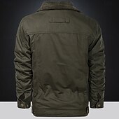 economico giacche e cappotti grafici da uomo-Per uomo Croce Gesù Giacca bomber Giacca in sherpa Impermeabile Anti-pioggia Resistente all&#039;acqua Vintage Informale Giornaliero Per eventi Per uscire Tasche Autunno Inverno Collo ripiegabile Manica