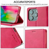 economico Cover per iPhone-telefono Custodia Per iPhone 16 Pro Max Plus iPhone 15 Pro Max Plus iPhone 14 13 12 11 Pro Max Plus Mini Copertina ribaltabile Con supporto A calamita Slot per schede Retrò TPU pelle sintetica