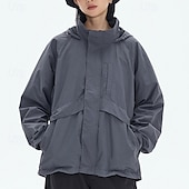 cheap Softshell, Fleece &amp; Hiking Jackets-Men&#039;s Women&#039;s Softshell Jacket Hiking Jacket Outdoor Windproof Water Resistant Lightweight Jacket Windbreaker Jacket Traveling Dark Grey Black Brown Beige