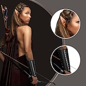 abordables Tenues-Rétro Vintage Médiéval Renaissance Robe Ceinture Taille Accessoires Ren Faire Femmes Viking Fantaisie Halloween Carnaval Mascarade Performance Scène LARP Adulte Robe Plus d&#039;accessoires