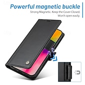 abordables Coques iPhone-téléphone Coque Pour iPhone 16 Pro Max Plus iPhone 15 Pro Max Plus iPhone 14 13 12 11 Pro Max Plus Mini Couvercle rabattable Avec Support Fente pour carte Antichoc Rétro TPU faux cuir