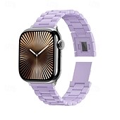זול להקות Apple Watch-סולו לופ מותאם ל רצועת השעון של Apple Watch 38 מ&quot;מ 40 מ&quot;מ 41 מ&quot;מ 42 מ&quot;מ 44 מ&quot;מ 45 מ&quot;מ 49 מ&quot;מ סוגר מגנטי מתכוונן PC רצועת שעון חלופית ל iwatch Ultra 2 Series 9 8 7 SE 6 5 4 3 2 1