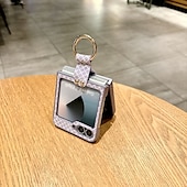 Χαμηλού Κόστους Samsung Θήκη-τηλέφωνο tok Για Samsung Galaxy Z Flip 6 Z Flip 5 Z Flip 4 Πίσω Κάλυμμα Δαχτυλίδι πόρπη Ανθεκτική σε πτώσεις Ρετρό PC
