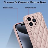 economico Cover per iPhone-telefono Custodia Per iPhone 15 Pro Max Plus iPhone 14 13 12 11 Pro Max Plus iPhone 13 12 11 Pro Max Per retro con cordino con cinturino da polso Resistente agli urti Retrò TPU pelle sintetica