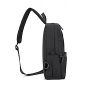 economico Borselli da uomo-Per uomo Borsa a tracolla Borsello da petto Borse a tracolla Nylon Esterno Casual / quotidiano Cerniera Tasche multiple Massima capacità Leggero Tinta unica Nero Blu Grigio
