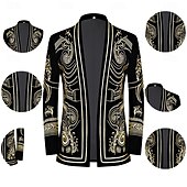 levne oblečení-Retro Řvoucí 20s 20. léta 20. století Úbory Obleky a blejzry Velký Gatsby Gentleman Pánské Plesová maškaráda Párty Večírek loučení se svobodou nevěsty Dospělé Kabát Kalhoty Celý rok