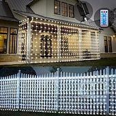 economico Striscie luci ad energia solare-luci a stringa da 3 m alimentate ad energia solare 300 LED con telecomando a 13 tasti bianco caldo bianco freddo blu luci natalizie per interni festa matrimonio 1 pz