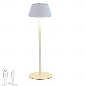 levne Stolní lampy-luxusní led kovová stolní lampa - usb nabíjecí noční stolek noční světlo do domácí obývací ložnice 1ks